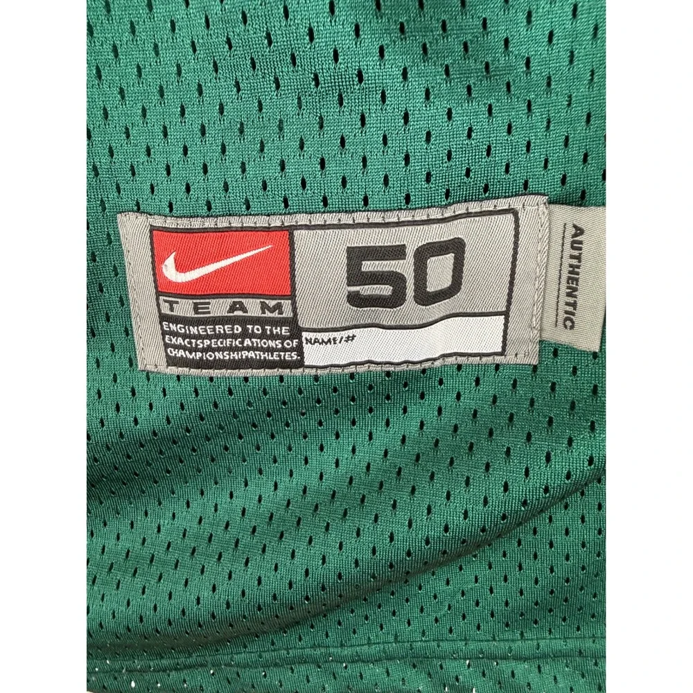 Nike Football Jersey Mens 50 Green Miami Hurricanes SEC Embroidered Mesh